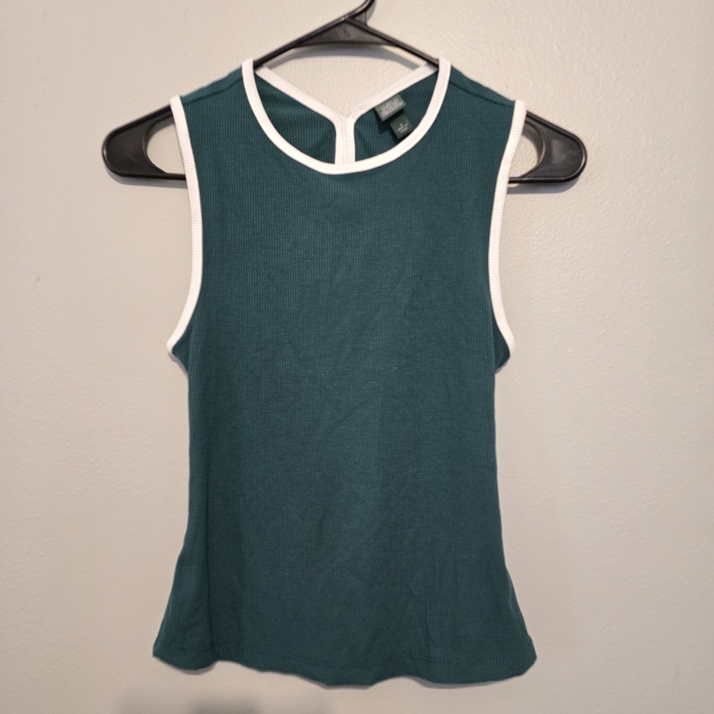 🌟 Wild Fable Teal Tank Top with White Trim